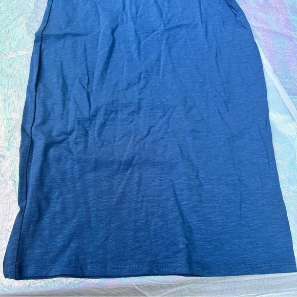 NWT LulaRoe Pencil Skirt Dress Julia Navy Blue Small Soft High Scoop Knee Length - Picture 4 of 8